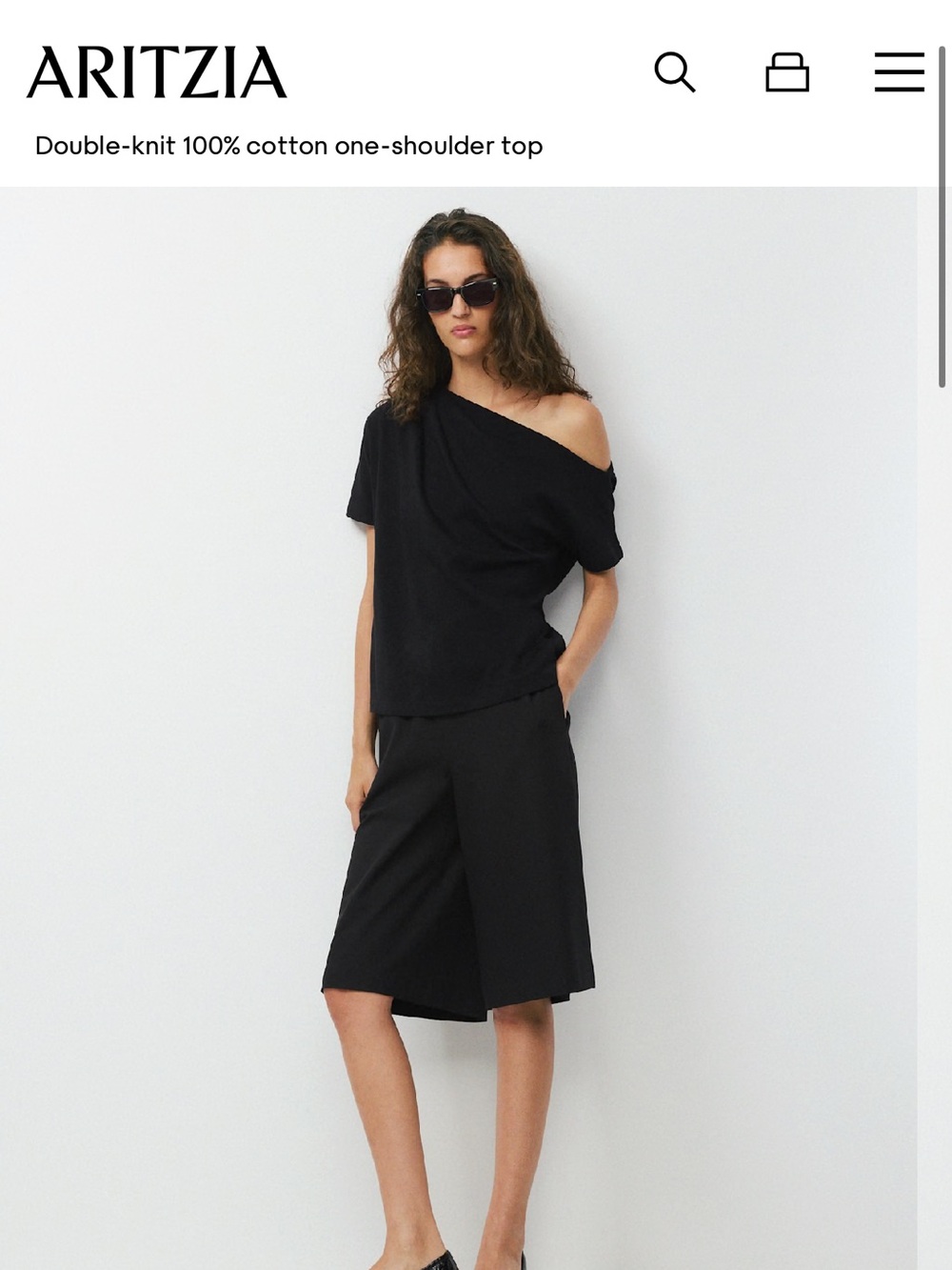 Aritzia Interlock Top - Black